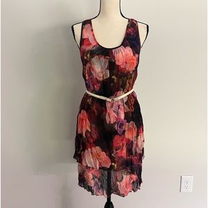 Beautiful sheer double layered floral dress